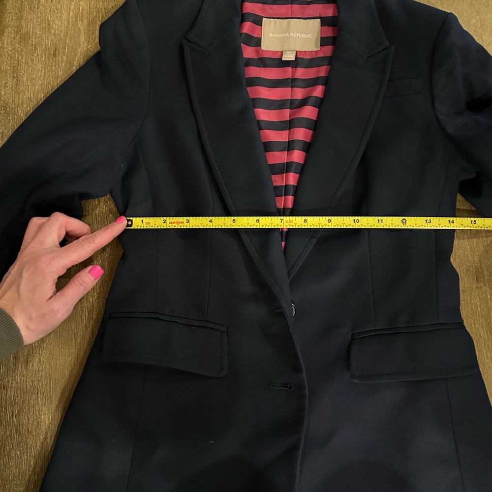 Ralph Lauren Navy Blazer Women’s Tailored - Picture 6 of 8